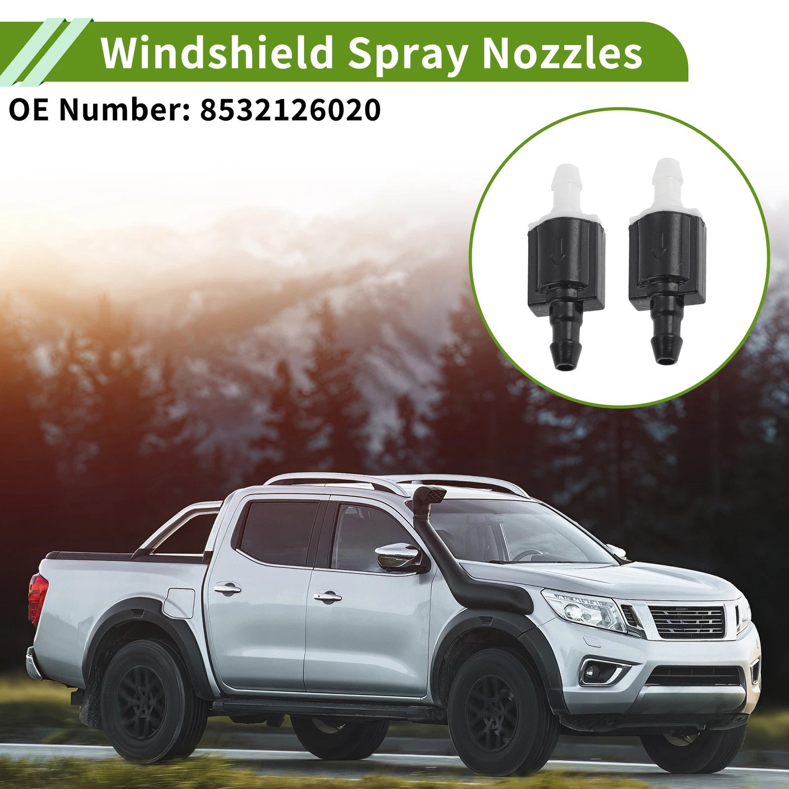 Windshield Washer Nozzle Set for Lexus (No. 85321-26020)