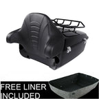 Trunk w/ Rack Backrest Pad for Harley Touring Street Road Glide (2014–2023)