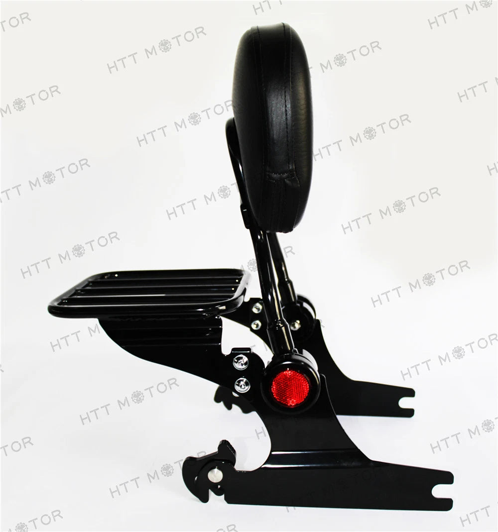 Adjustable Sissy Bar Luggage Rack for HD Softail (2000–2005, 2006–later)