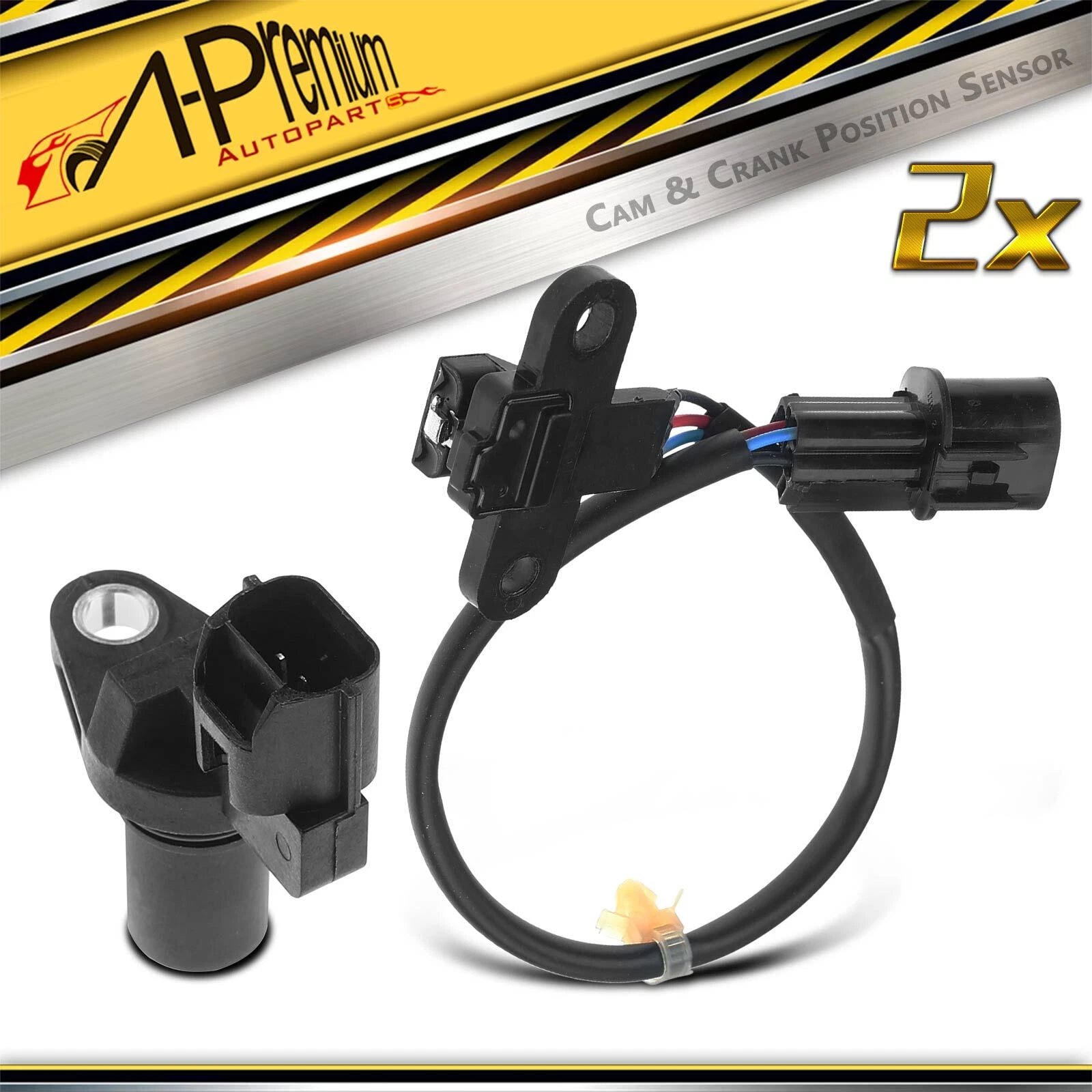 2X Camshaft Crankshaft Position Sensor for Chrysler Sebring (2001–2010)