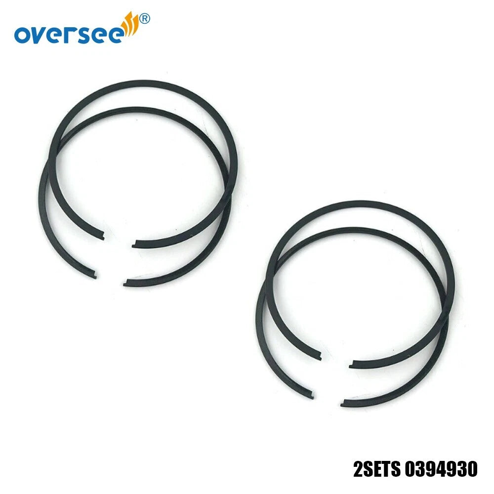 Set of 2 Piston Ring Sets 394930 for Evinrude Johnson (1985–300HP)