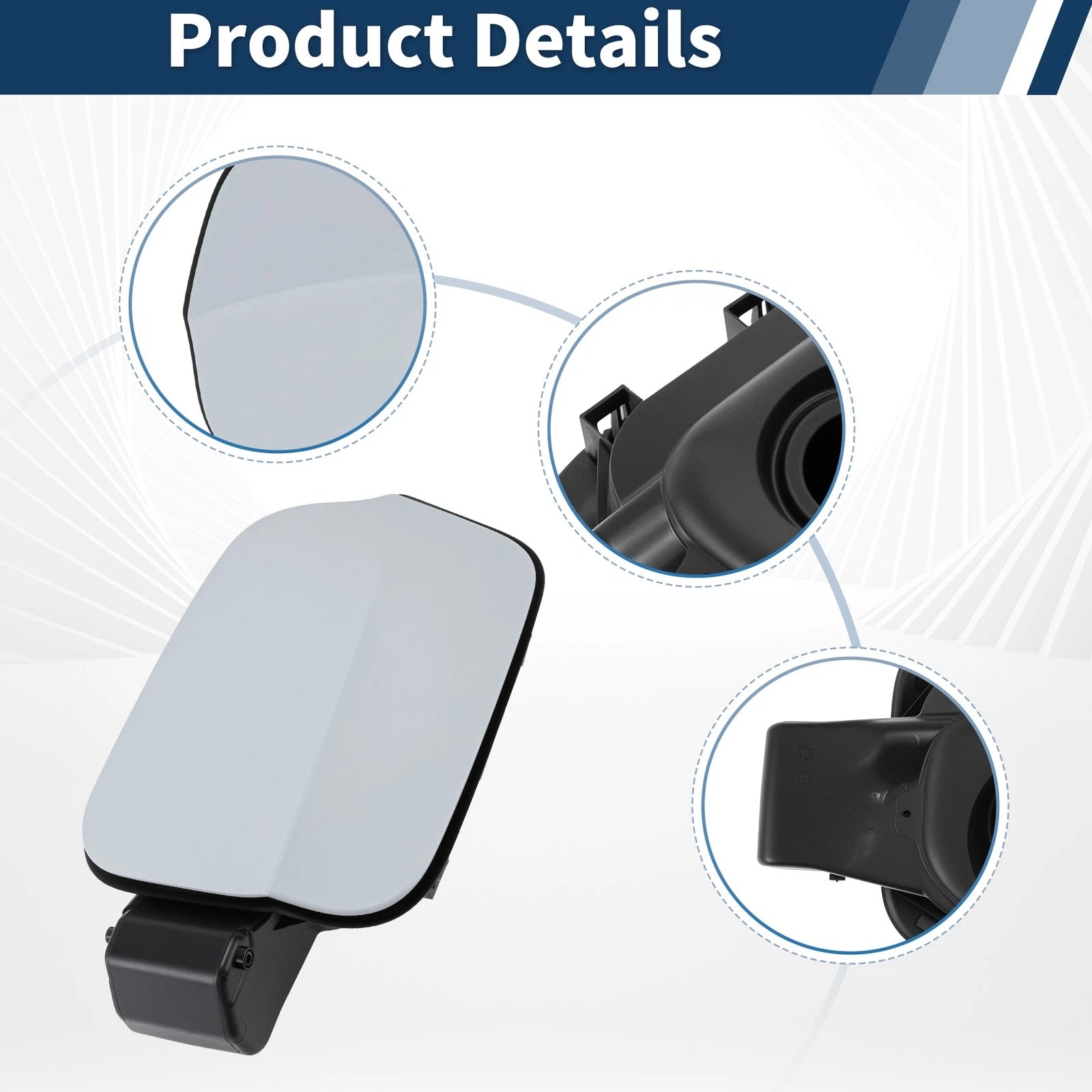 Fuel Gas Tank Filler Door Lid Cover 3CN809857 for VW Atlas Teramont (2018–2023)