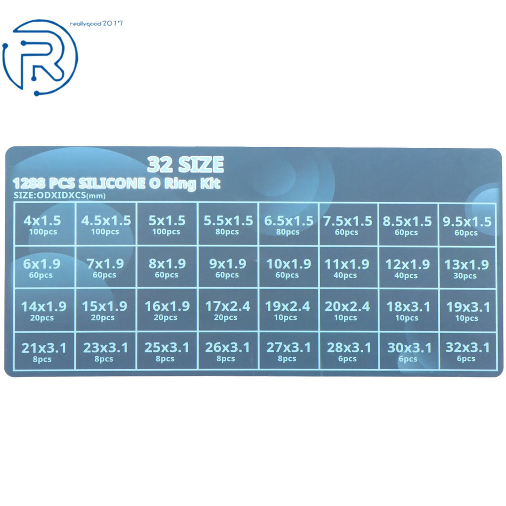32-Pack Clear Food Grade Silicone O-Ring Kit for Sealing Faucets