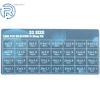 32-Pack Clear Food Grade Silicone O-Ring Kit for Sealing Faucets
