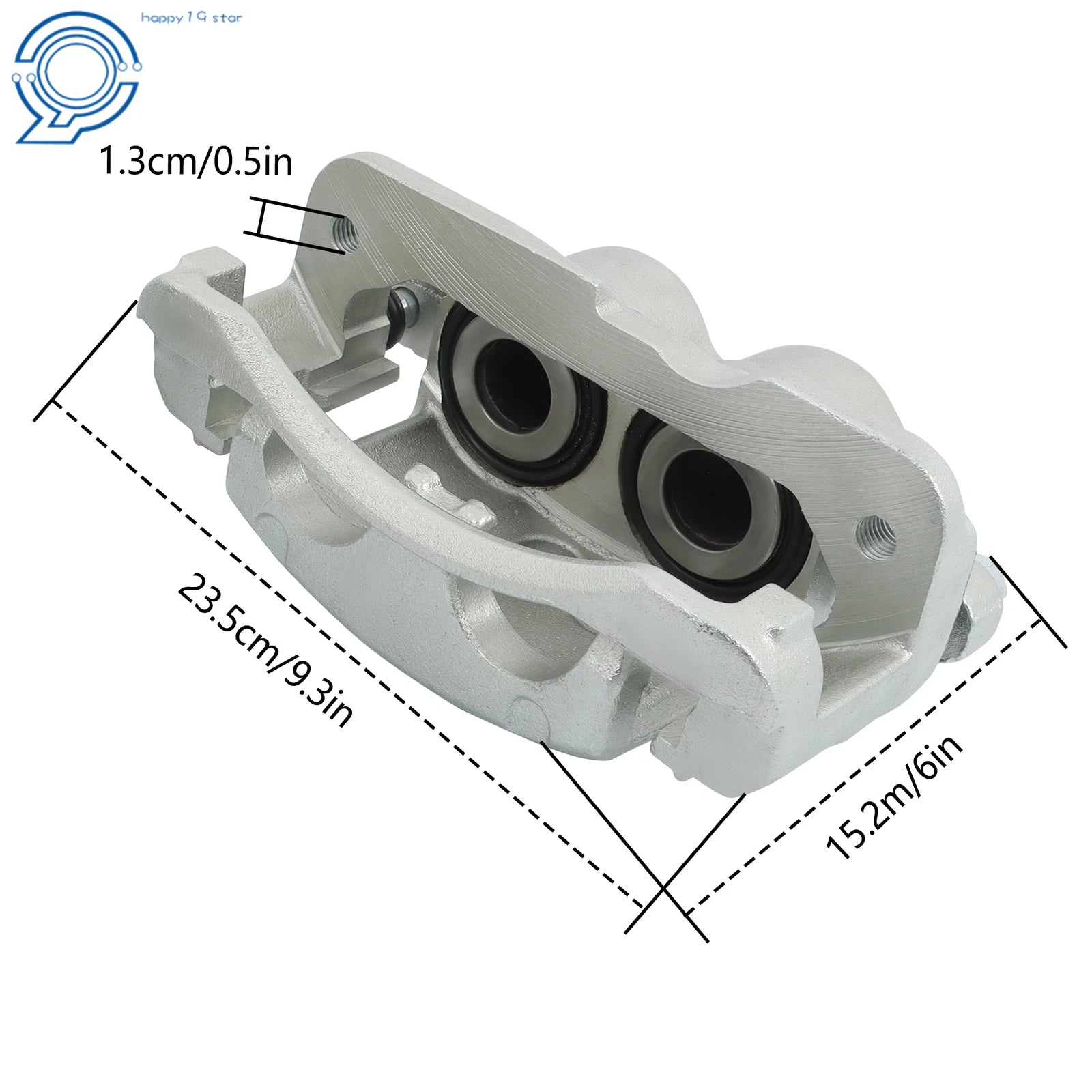 Front Pair (2) Brake Calipers for Chevy Silverado 1500 (2007-2013)