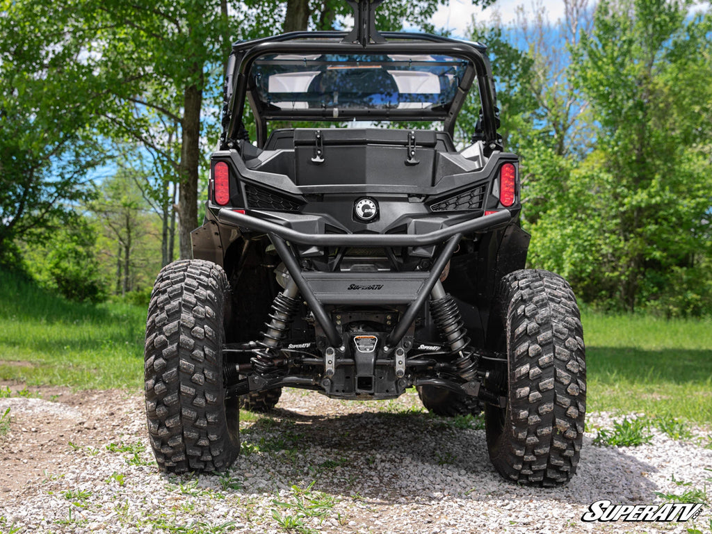 SuperATV Rear Bumper for Can-Am Maverick Trail 800/1000 (2018+) - Wrinkle Black