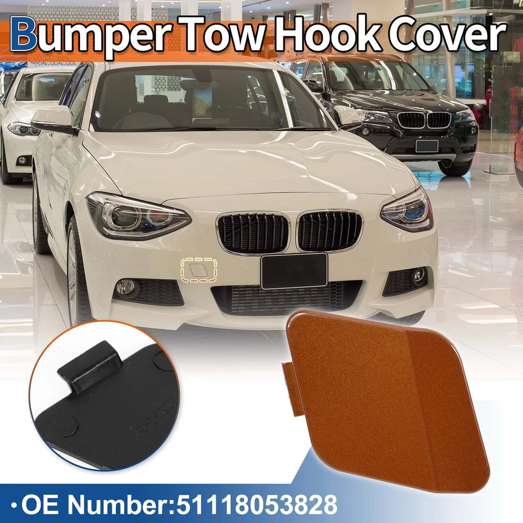 Tow Hook Cover Front Car Bumper for BMW Valencia Orange Metallic