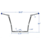 16'' Ape Hanger Handlebar for Harley Touring (1986–Present)