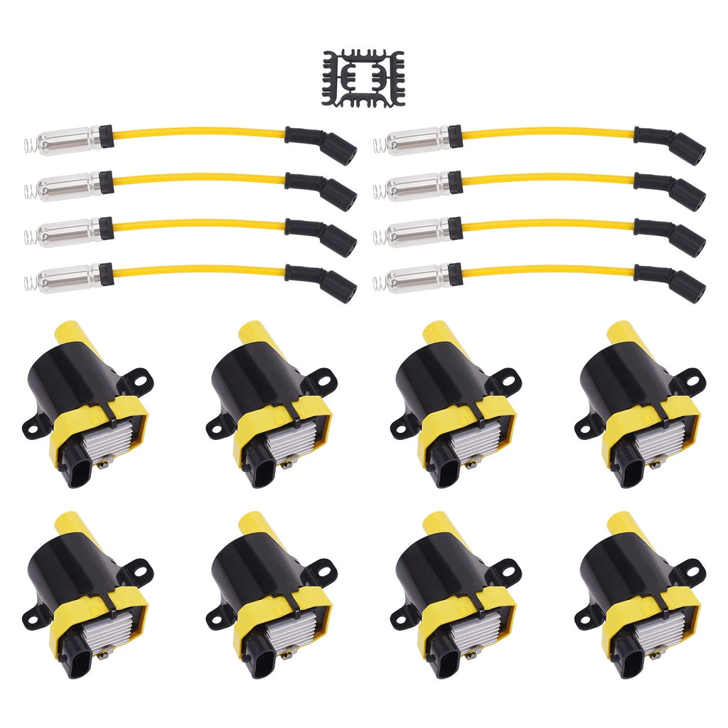 Complete Ignition Coil & Wire Set for Chevy Silverado HD 6.0L V8 (2001–2007) UF262