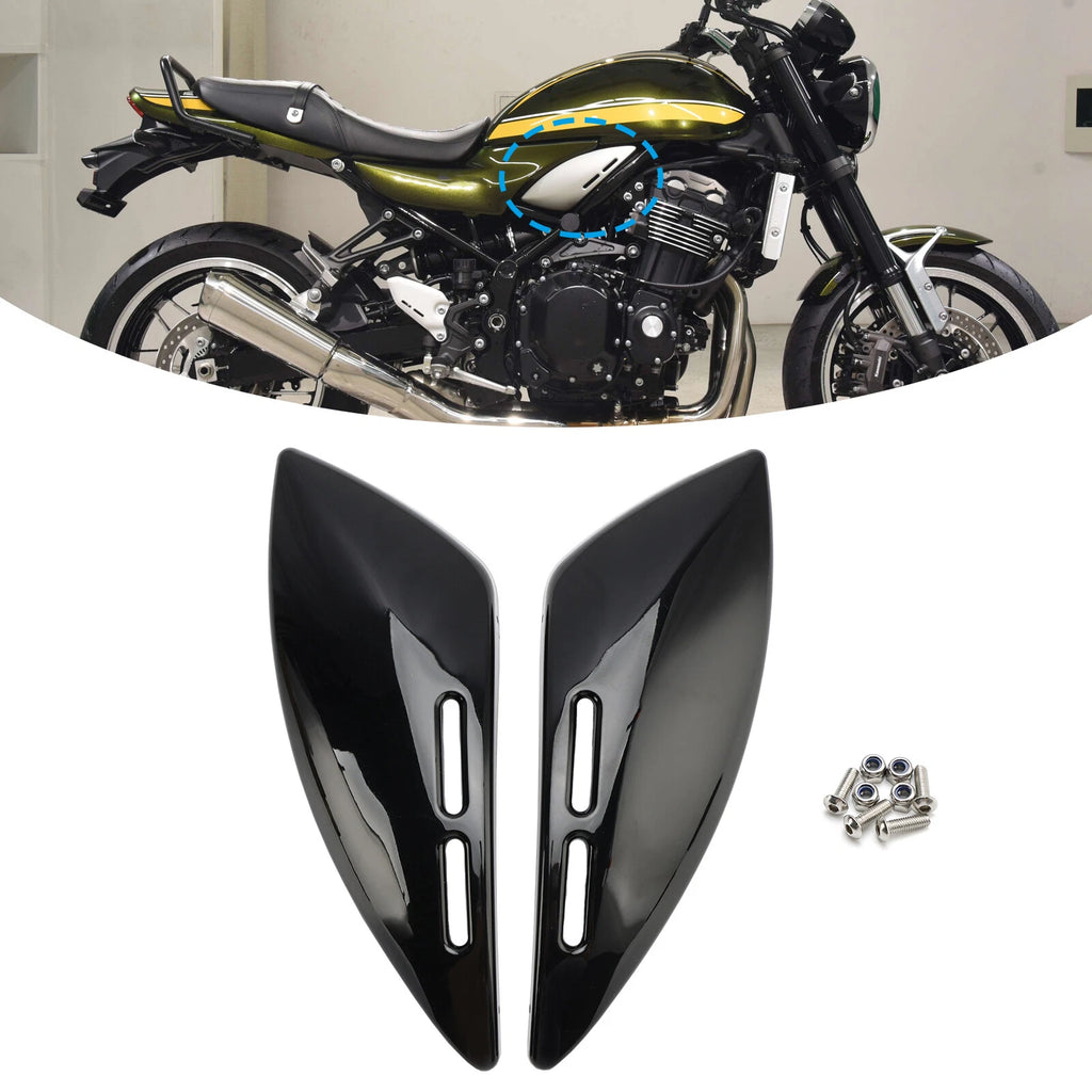 Gas Tank Side Cover Panel for Kawasaki Z900RS (2018–2024) Black T9