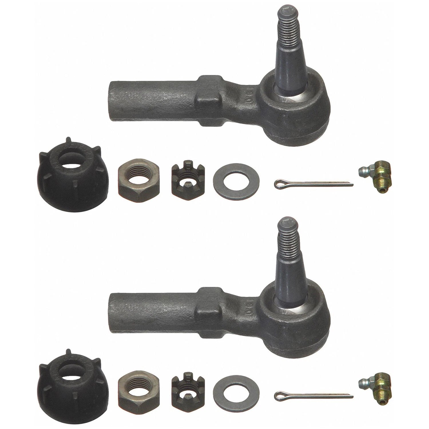 2X Front Outer Steering Tie Rod End Kit for Chevrolet Corvette (1984–1996)