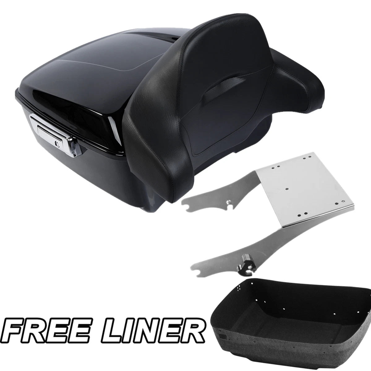 Trunk Mount Rack Backrest Pad for Harley Electra Glide (1997–2008)