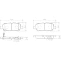 Set of 2 Brembo Brake Pads for Nissan Altima