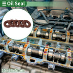 Set of 5 Oil Seal Rotary Shaft Seal FKM Rubber 15x28x5mm