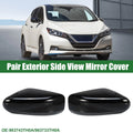 Pair Rearview Mirror Covers for Nissan Altima (2013–2018) Gloss Black