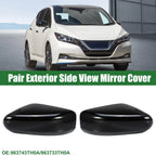 Pair Rearview Mirror Covers for Nissan Altima (2013–2018) Gloss Black