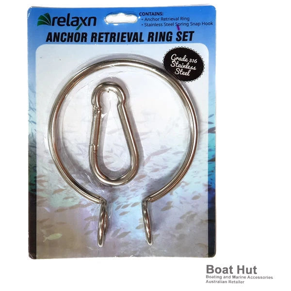 Set of 2 Anchor Retrieval Rings for (316 Stainless Steel) 37094
