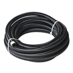 Set of 4 Braided Fuel Hose Lines 10AN 20FT Black Silver for Automotive Use