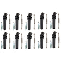 Set of 10 NGK Laser Platinum Spark Plugs & Coil Boots for E-350, Excursion, F250 (1999–2005)
