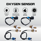 Set of 4 O2 Oxygen Sensors for Chevy GMC Hummer Cadillac Isuzu (2000–2010) 234-4285 234-4112
