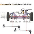 2pcs Front Stabiliser Sway Bar Link for Hyundai Elantra (2007–2010) No.K750032