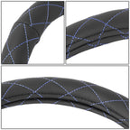 Steering Wheel Cover for Universal Fit (14.5"-15", Blue, Matte Grain)