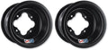 Set of 2 DWT Black A5 ATV Rear Wheel Rims 9x8 4/115 for Yamaha YFZ450 Raptor 700 Banshee (2004–2023)