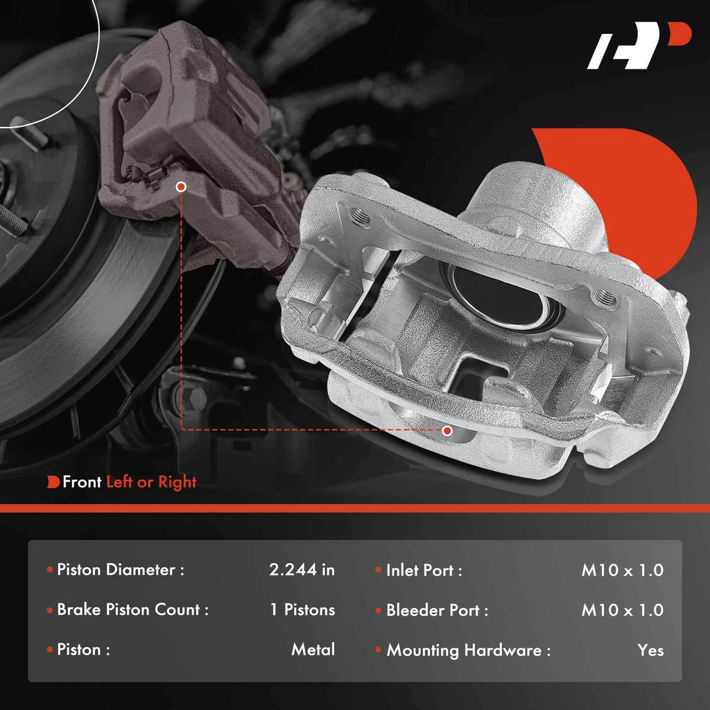 Front Left Brake Caliper with Bracket for Hyundai Elantra (2007-2010)