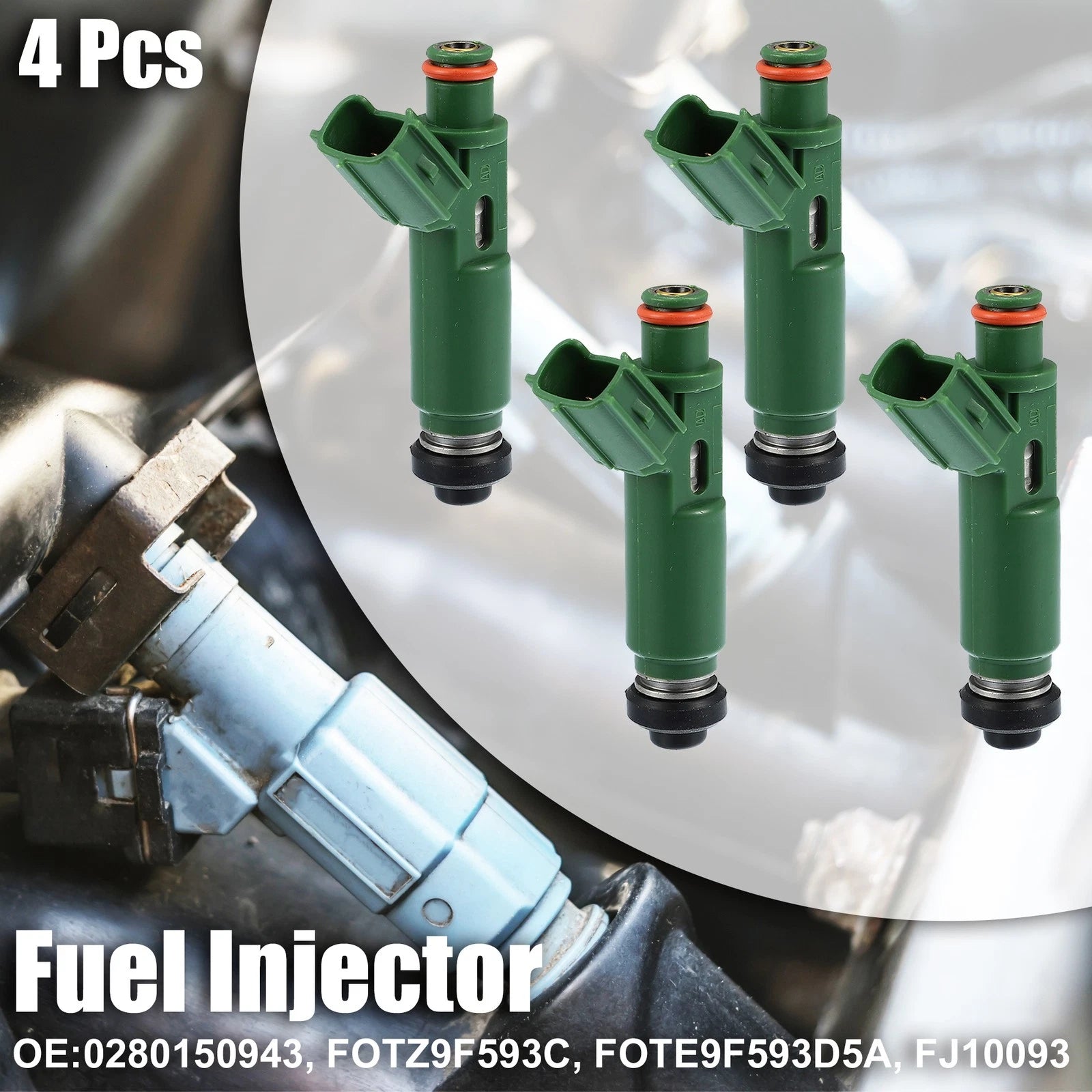 Set of 4 Fuel Injector Nozzles 2325022040 for Toyota Celica Matrix (2003–2005)