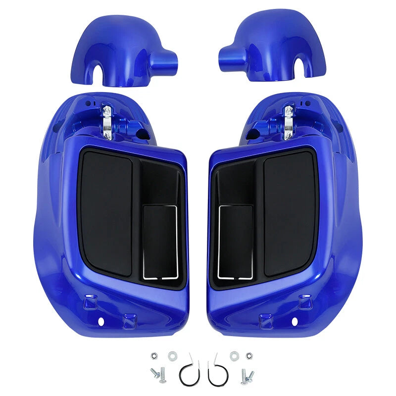 Blue Lower Vented Fairings for Harley Electra Glide Road Glide (2014–2024)