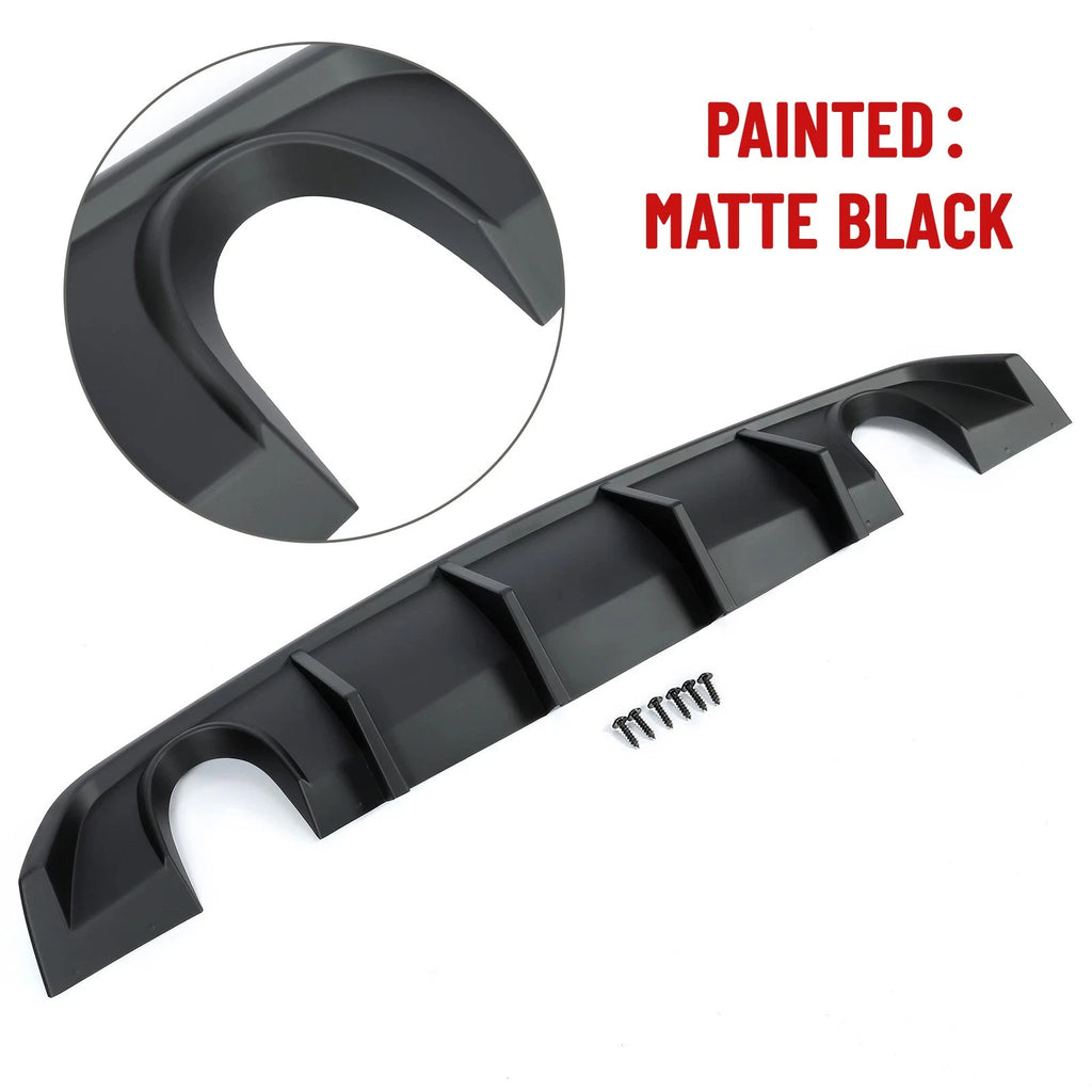 Matte Rear Bumper Diffuser for Dodge Charger SRT8 (2012-2014)