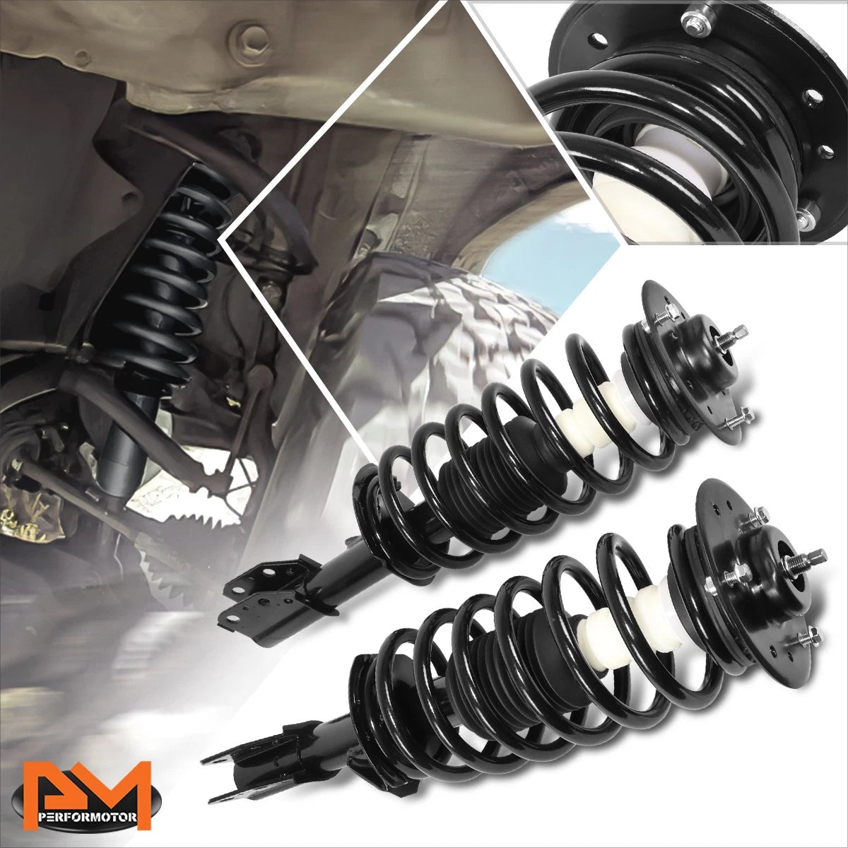 Set of 2 Front Struts Assembly w/Coil Springs for Equinox/Torrent (2005–2006)
