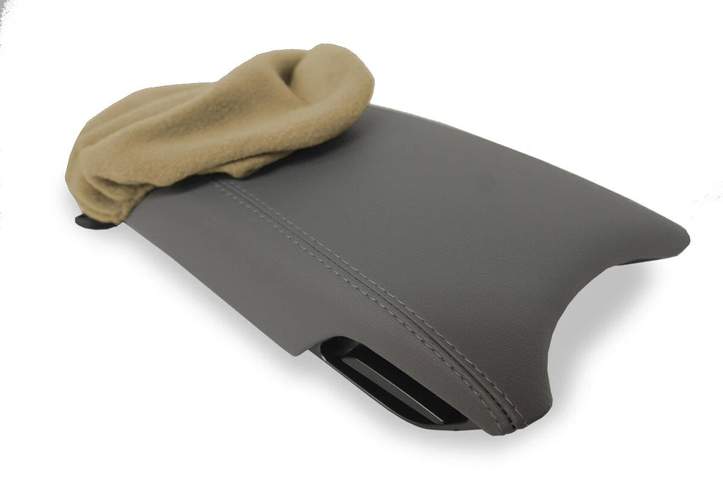 Fleece Console Lid Armrest Protector for Hyundai Azera (2012–2017) Beige