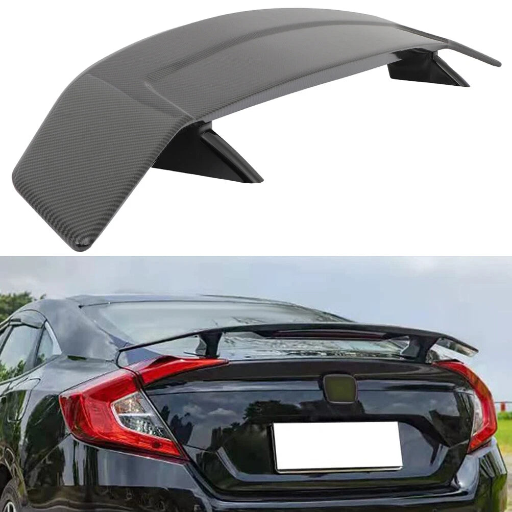 52 in Carbon Fiber Wing Spoiler with 3rd Brake LED for Universal Fit