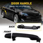 Outside Rear Door Handle Left or Right for Toyota Camry (2012–2017) Black