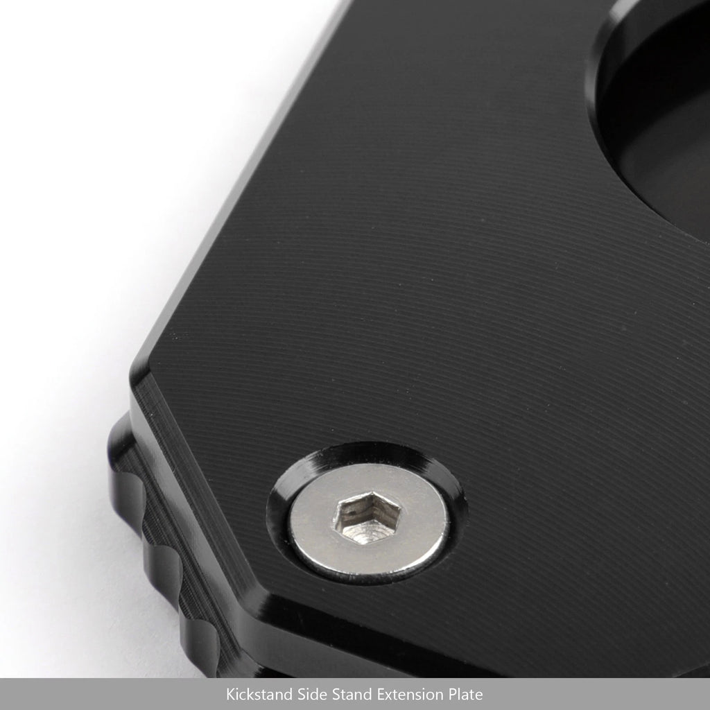 1X Kickstand Sidestand Extension Pad for Honda CRF250 Rally (2017–2018) Black