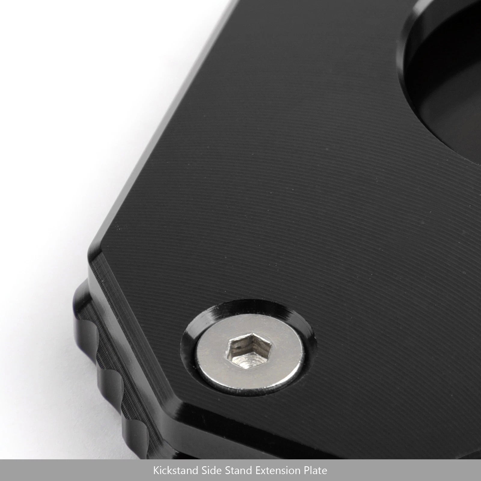 1X Kickstand Sidestand Extension Pad for Honda CRF250 Rally (2017–2018) Black