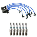 NGK Wire Set & Denso 6 Iridium Spark Plugs for Ranger Sable Taurus (V6)