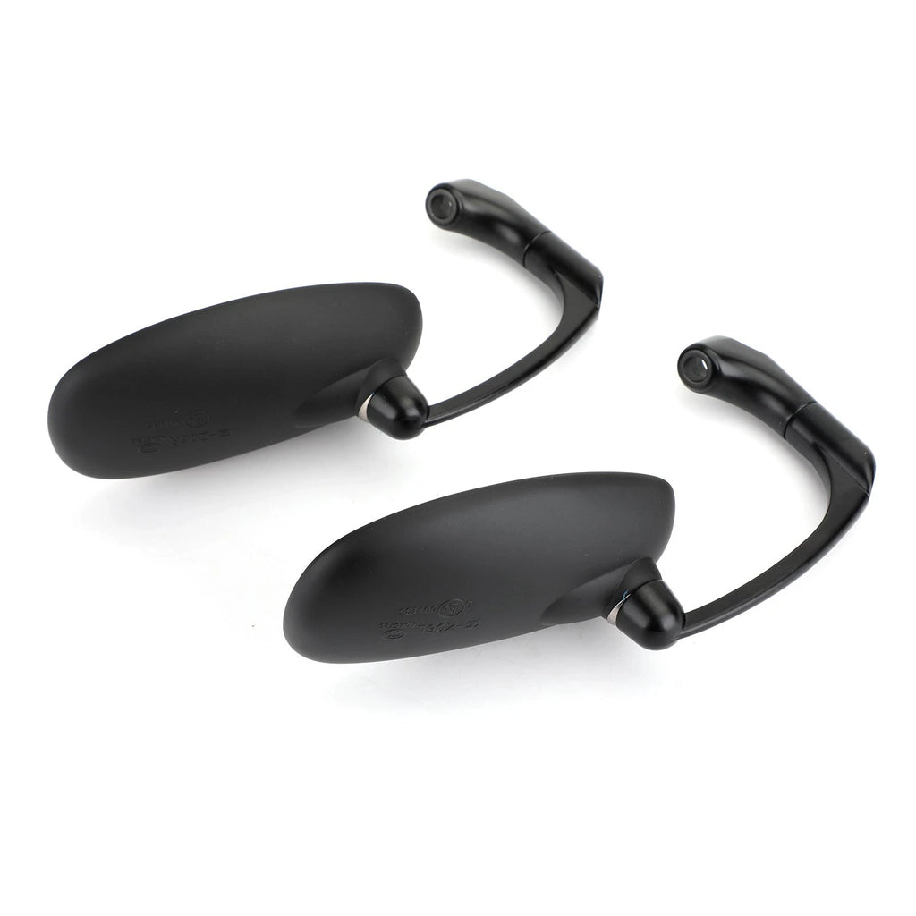 Pair of M8 M10 Retro L-Bar Rearview Mirrors for Cafe Racer Bobber