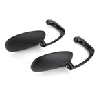 Pair of M8 M10 Retro L-Bar Rearview Mirrors for Cafe Racer Bobber