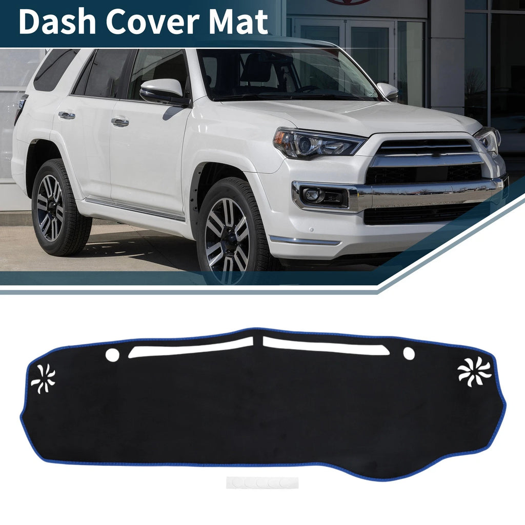 Dashboard Dash Cover Mat for Mazda Flair Crossover (Set of 2) Black Blue