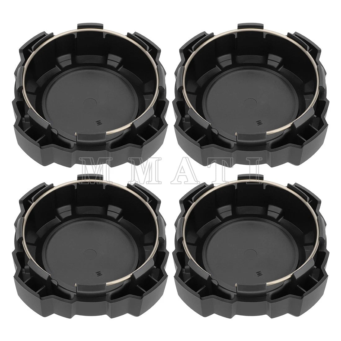 Set of 4 Black Wheel Center Caps for Polaris General 1000 (2016–2025)