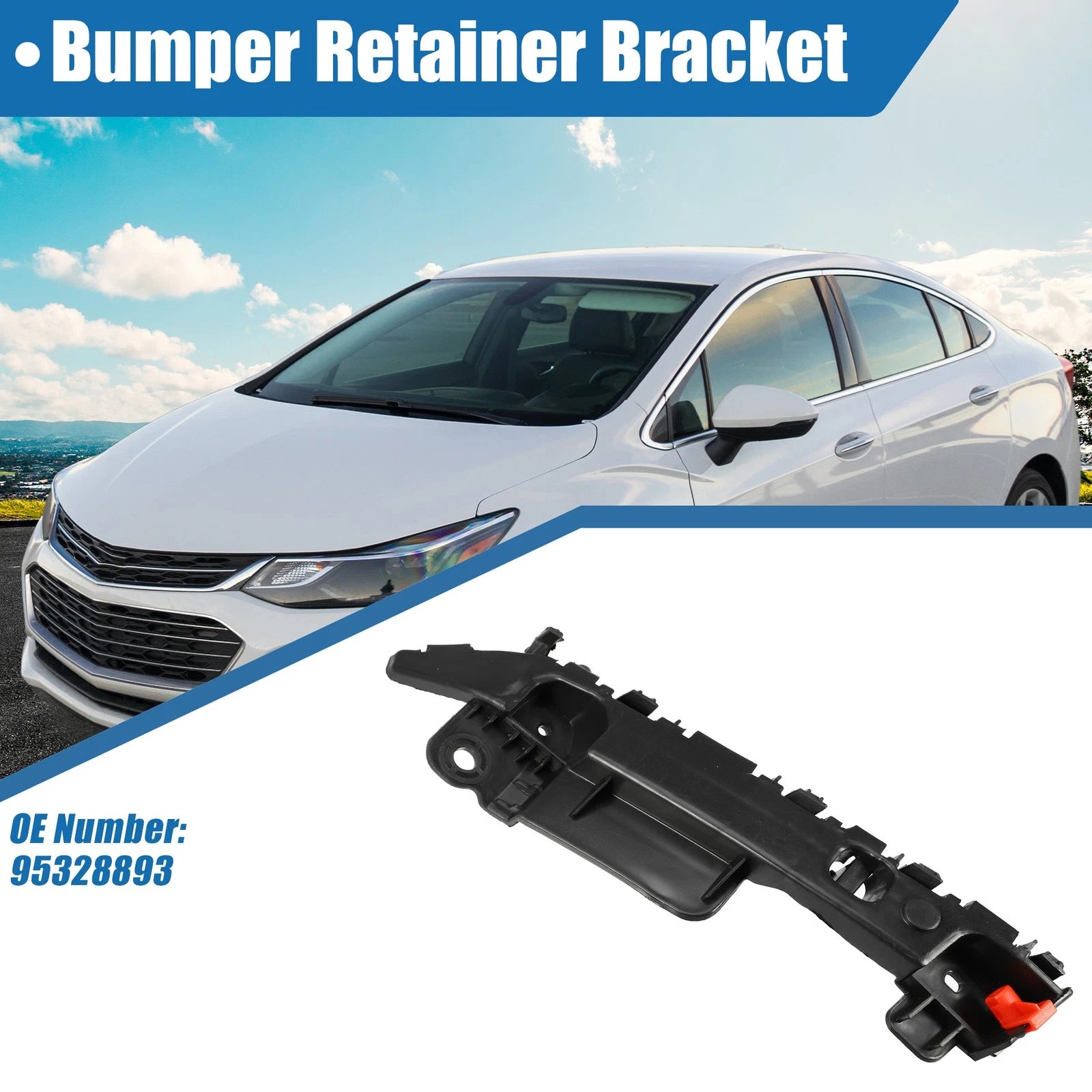 Left Driver Side Bumper Bracket No. 95328893 for Chevrolet Cruze (2011–2015)