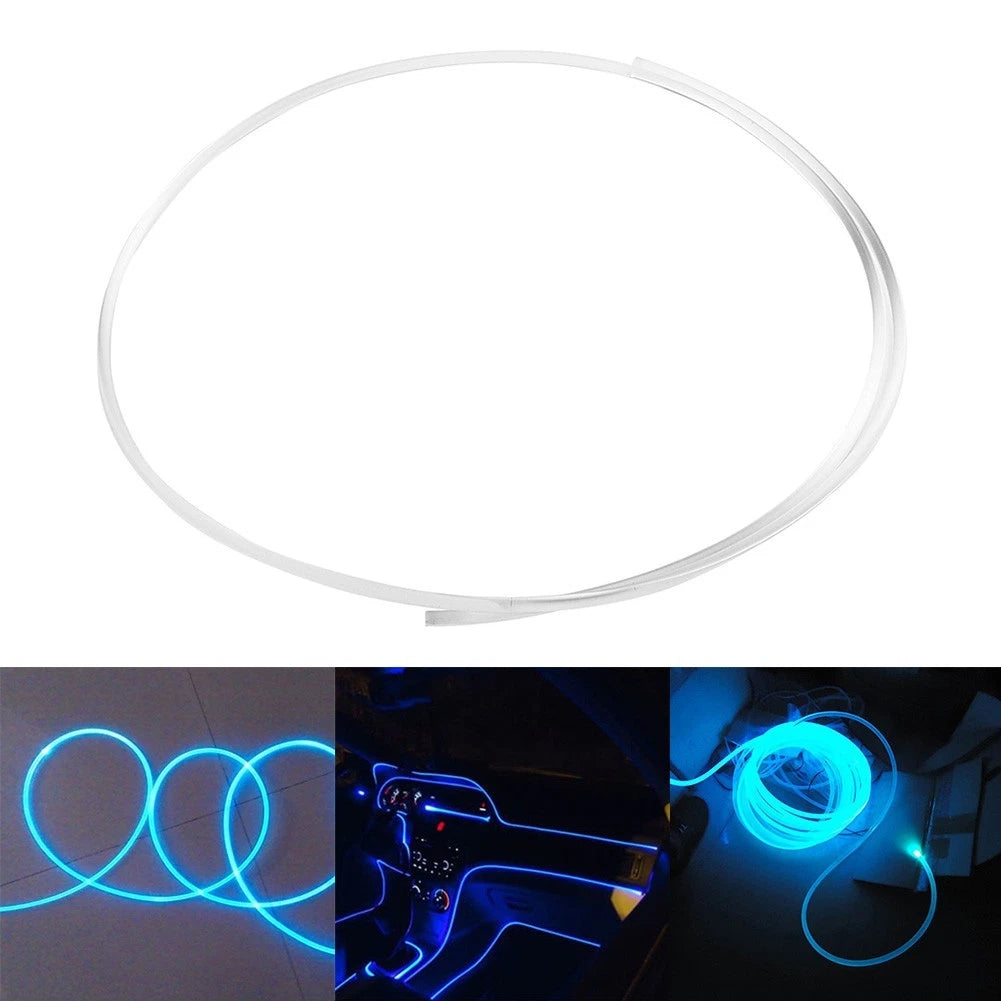 1.5/2/3/4mm LED Fiber Optic Cable for Car Home Lighting Decor