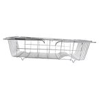 Adjustable Over the Sink Dish Rack Holder - Non-Slip Rubber