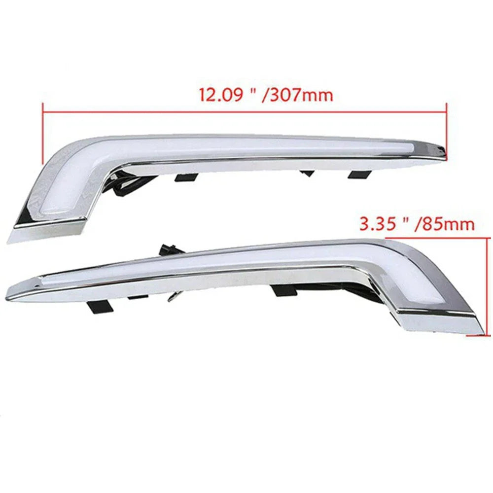 Daytime Running Light Fog Lamp Set White & Yellow for Cadillac XTS (2013-2017)