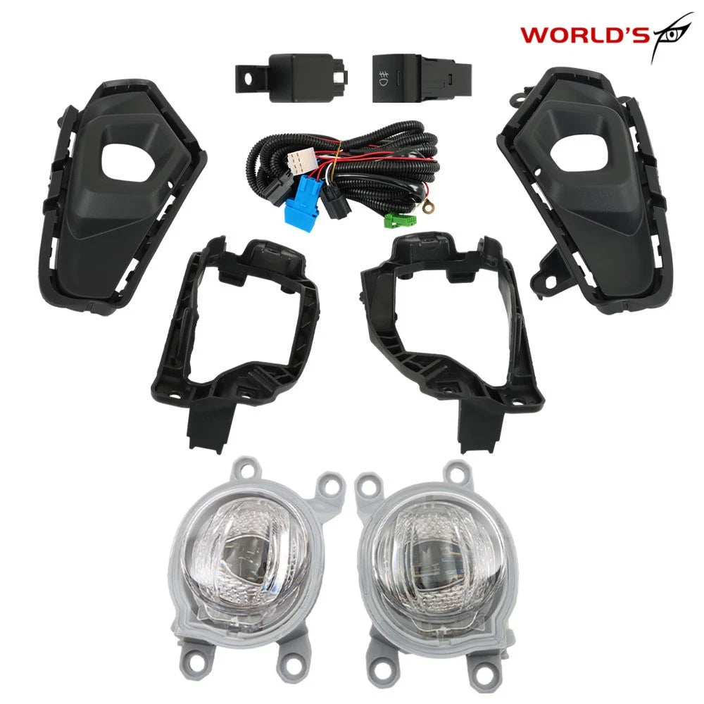 Pair LED Fog Lights for Toyota RAV4 (2023–2024) with Wiring & Switch
