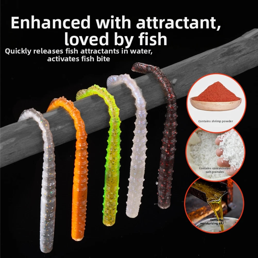 15pcs Silicone Swimbaits Fishing Lures for Bass Perch (110mm)