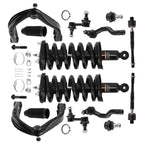 Front Strut w/ Coil Spring + Upper Control Arms for Nissan Titan (2004–2015)