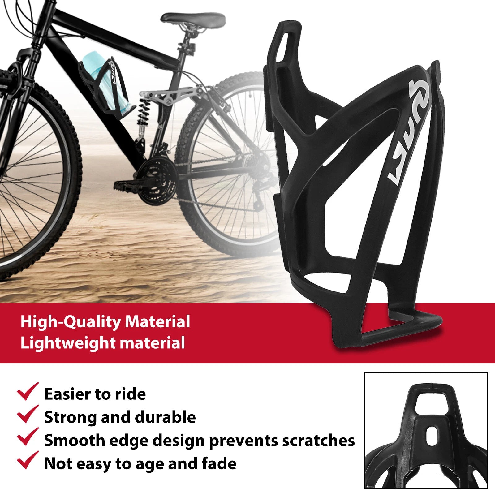 Water Bottle Cage for Universal Bicycle (Lightweight)